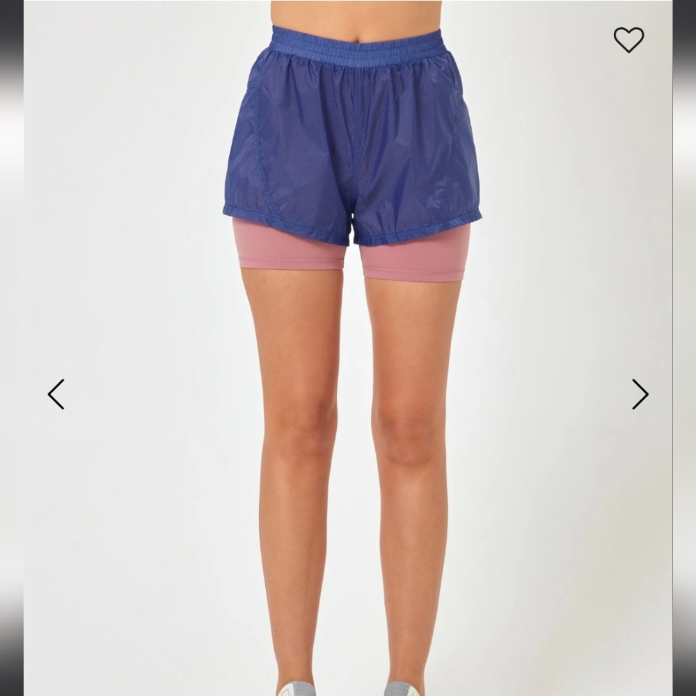 NWTS L*Space Women's Flyaway Active Blue Shorts Size XL